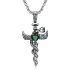 Sword Cross Stainless Steel Pendant Necklace