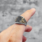 Scorpion Inlaid Rhinestone Ring for Men — Stainless Steel