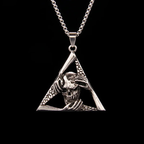 Skull Steel Pendant European American Individuality