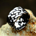 Viking Celtic Knot Band Ring — Stainless Steel