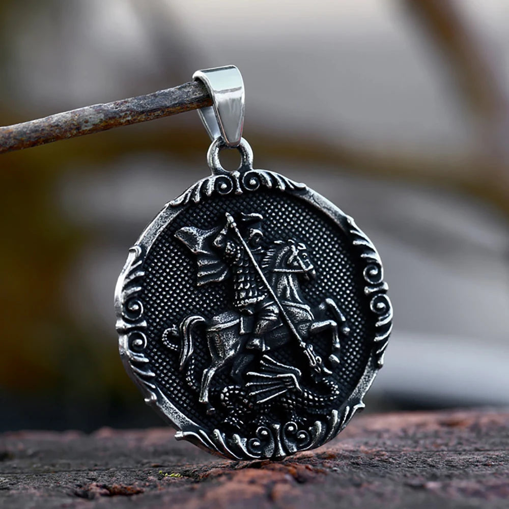 Egyptian Pharaoh Stainless Steel Pendant Necklace