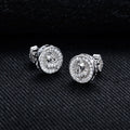 Iced Out Prayer Hand Earrings — 925 Silver