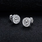 Iced Out Prayer Hand Earrings — 925 Silver