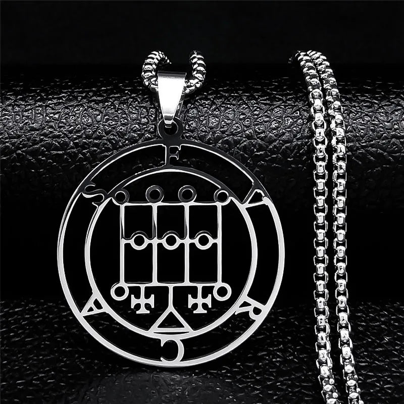Astaroth Sigil Pendant Necklace — Stainless Steel