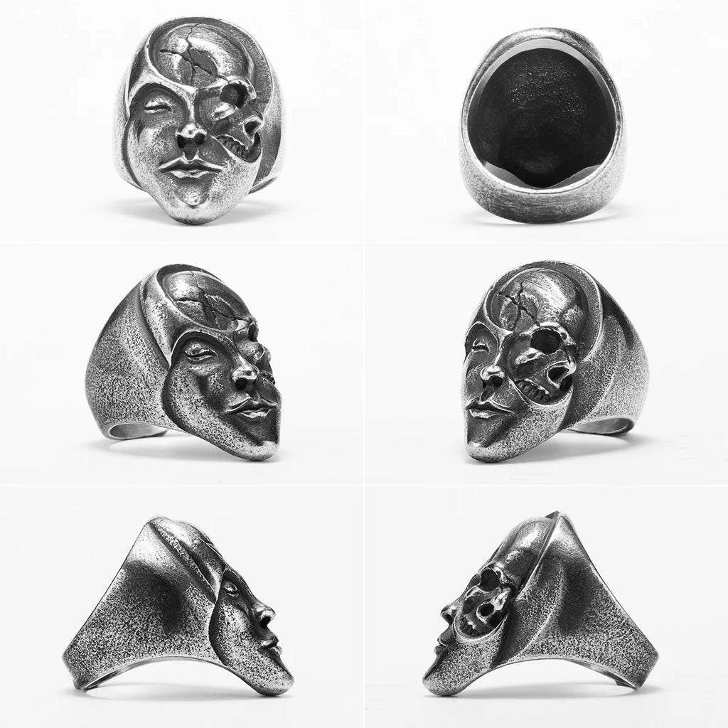 Gothic Statement Ring — Stainless Steel