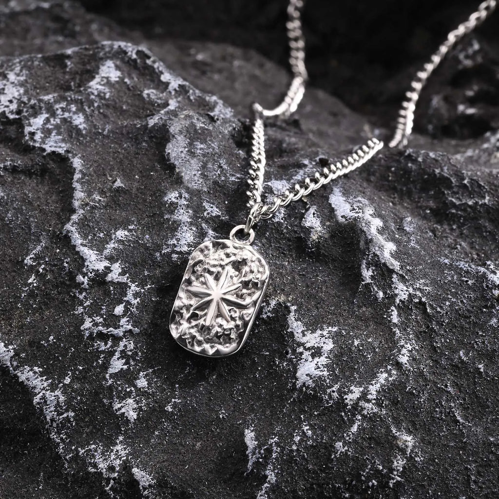 Military Dog Tag Stainless Steel Pendant Necklace