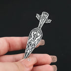 Odin Steel Pendant Nordic Viking Sword Spear Spartan