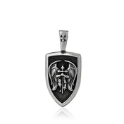 Vintage St. Michael Archangel Stainless Steel Necklace