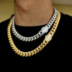 Stainless Steel Cuban Chain Necklace Miami 12MM