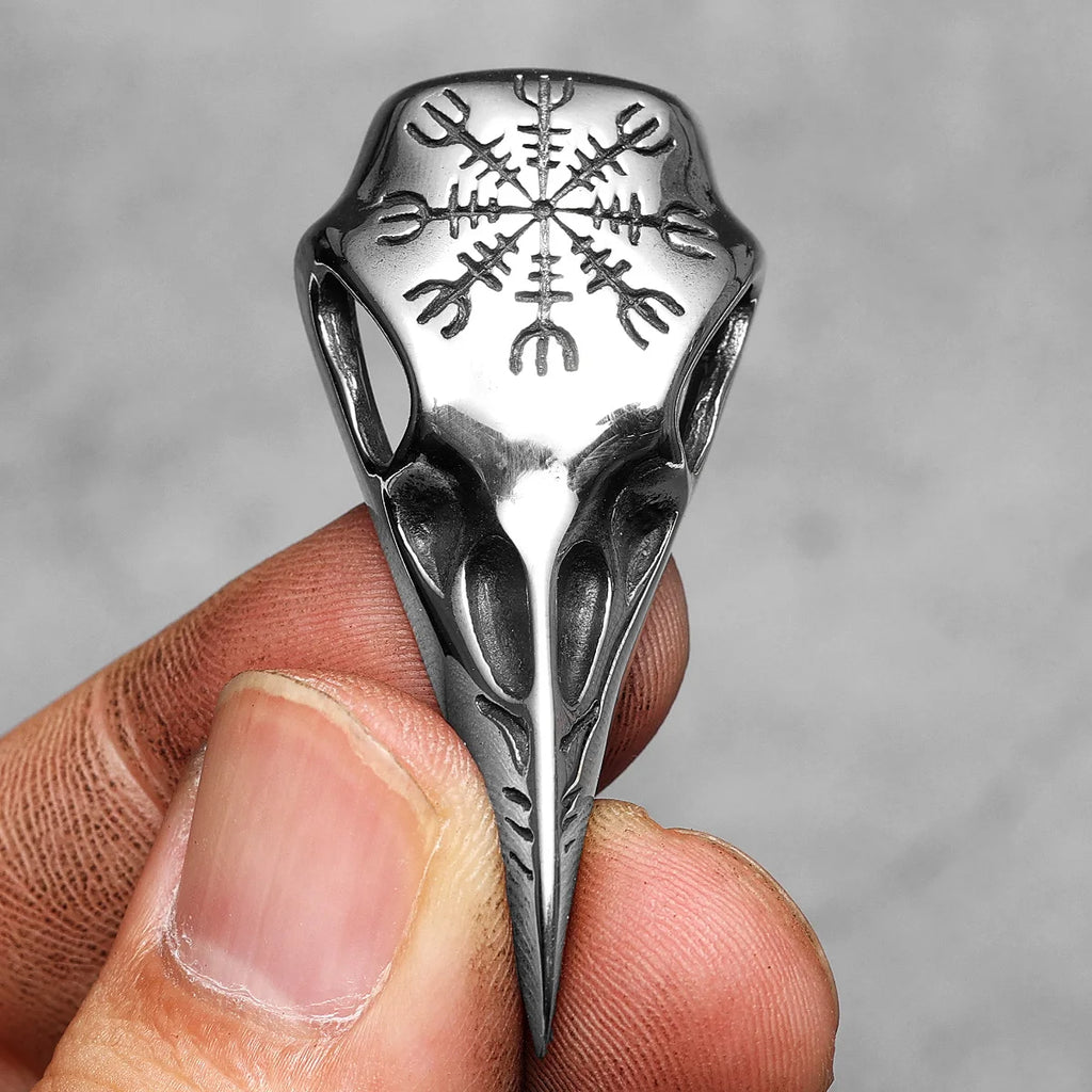 Viking Crow Simple Men Necklaces With Pendant Stainless Steel Jewelry For Male Women Punk Hip Hop Accessories Gifts Wholesale