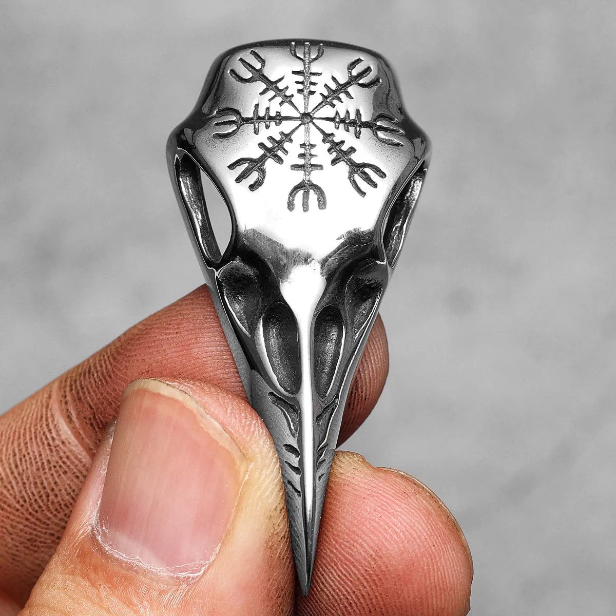 Viking Crow Simple Men Necklaces With Pendant Stainless Steel Jewelry For Male Women Punk Hip Hop Accessories Gifts Wholesale