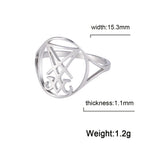 Sigil of Lucifer Amulet Ring — Stainless Steel
