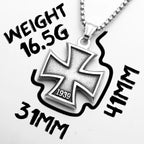 Badge Stainless Steel Pendant Necklace