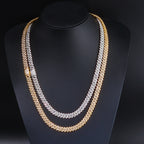 Iced Out Cuban Chain Necklace Stainless Steel 8MM