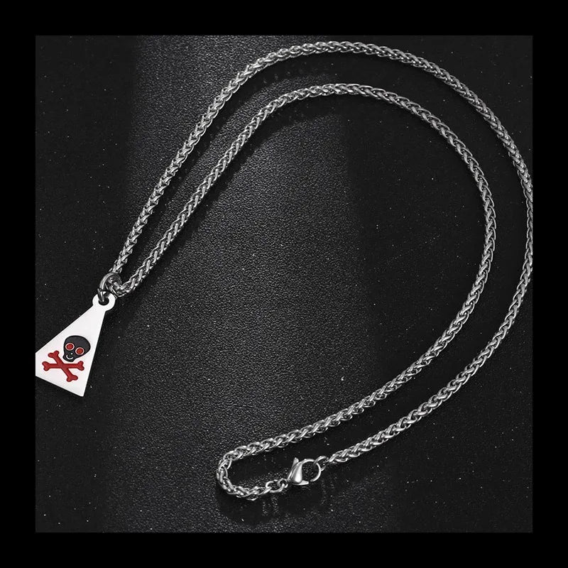 Triangular Geometric Pendant — Stainless