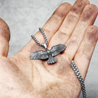 Eagle Wing Pendant Necklace — Stainless Steel