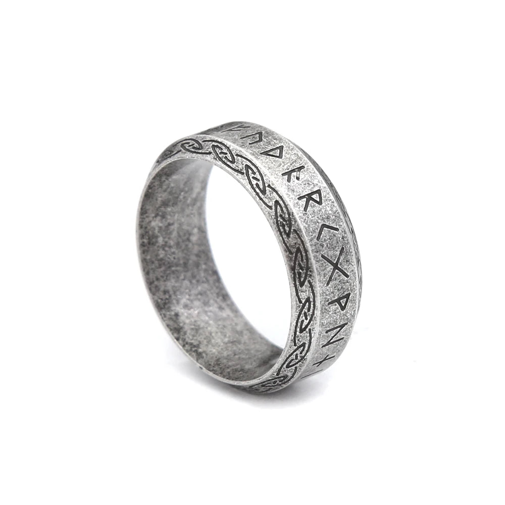 Viking Rune Ring — Stainless Steel