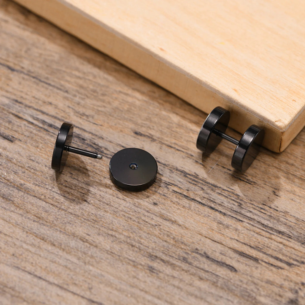 Wolf Stud Earrings — Stainless Steel
