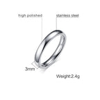 Basic Rings for Men,2/4/6/8/10mm Width Plain Dome High Polished Stainless Steel Wedding Band Promise Ring,Comfort Fit US Size