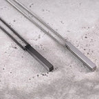 Simple Fashion 3D Vertical Bar Necklaces for Men Minimalist Stainless Steel Geometric Pendant Chain Male Collar Jewelry