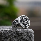 Creative Vintage Stainless Steel Viking Valknut Ring Men Boy Nordic Irish Celtics Knot Ring Biker Amulet Jewelry Gift Rings