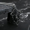 Retro Animal 2024 New 316L Stainless Steel Spider And Skull Pendant Necklace For Men Fashion Casual Punk Jewelry