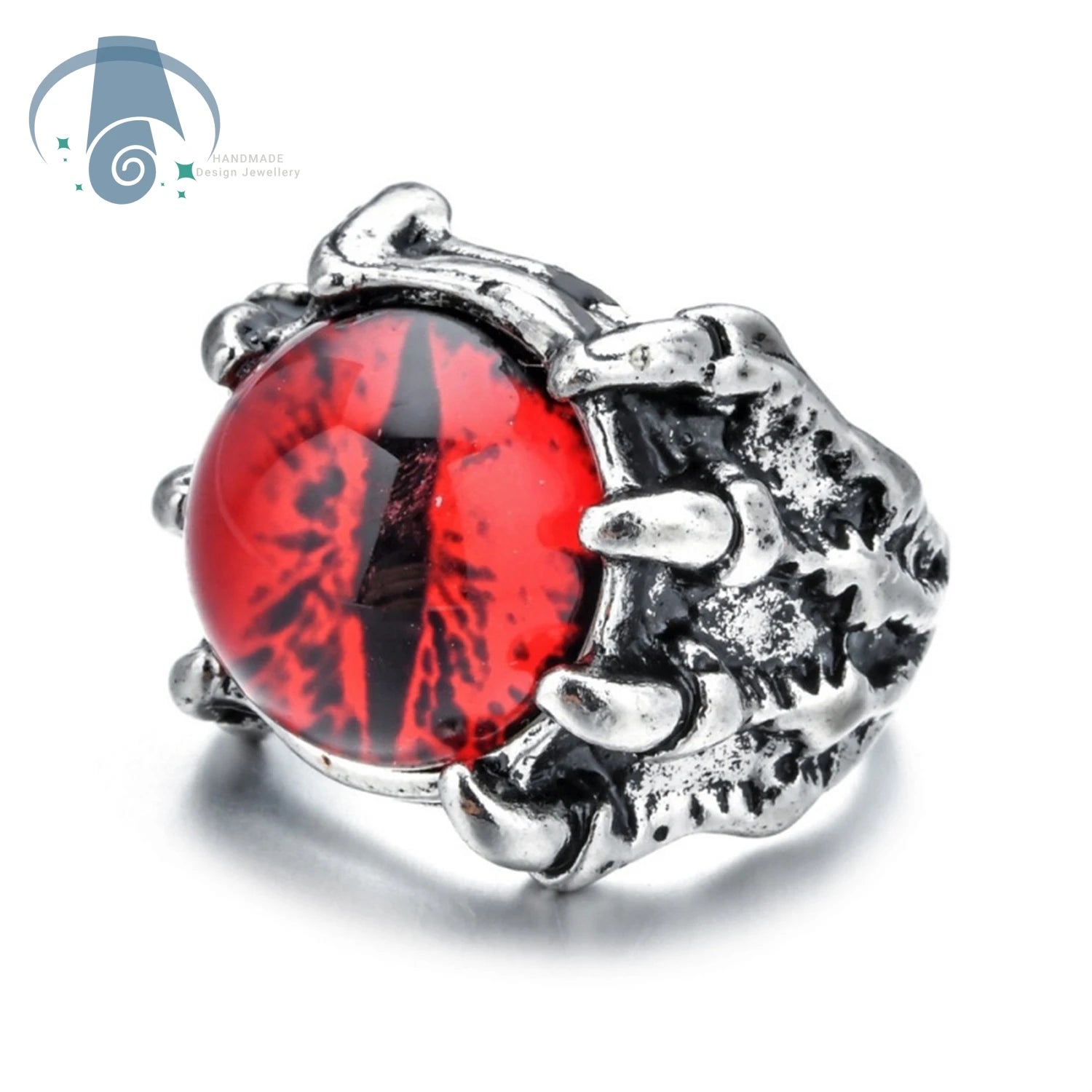Dragon Claw Ring Eagle Talon Adjustable Opening Ring Punk Gothic Eye Jewelry For Men Women Unisex Vintage Style Hand