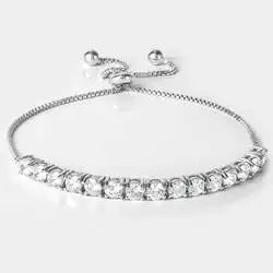 IGI Certified Lab Grown Diamond Tennis Necklace Chain CVD HPHT 18K 14K Gold 3MM 4MM 5MM Lab Created Diamond Tennis Bracelet