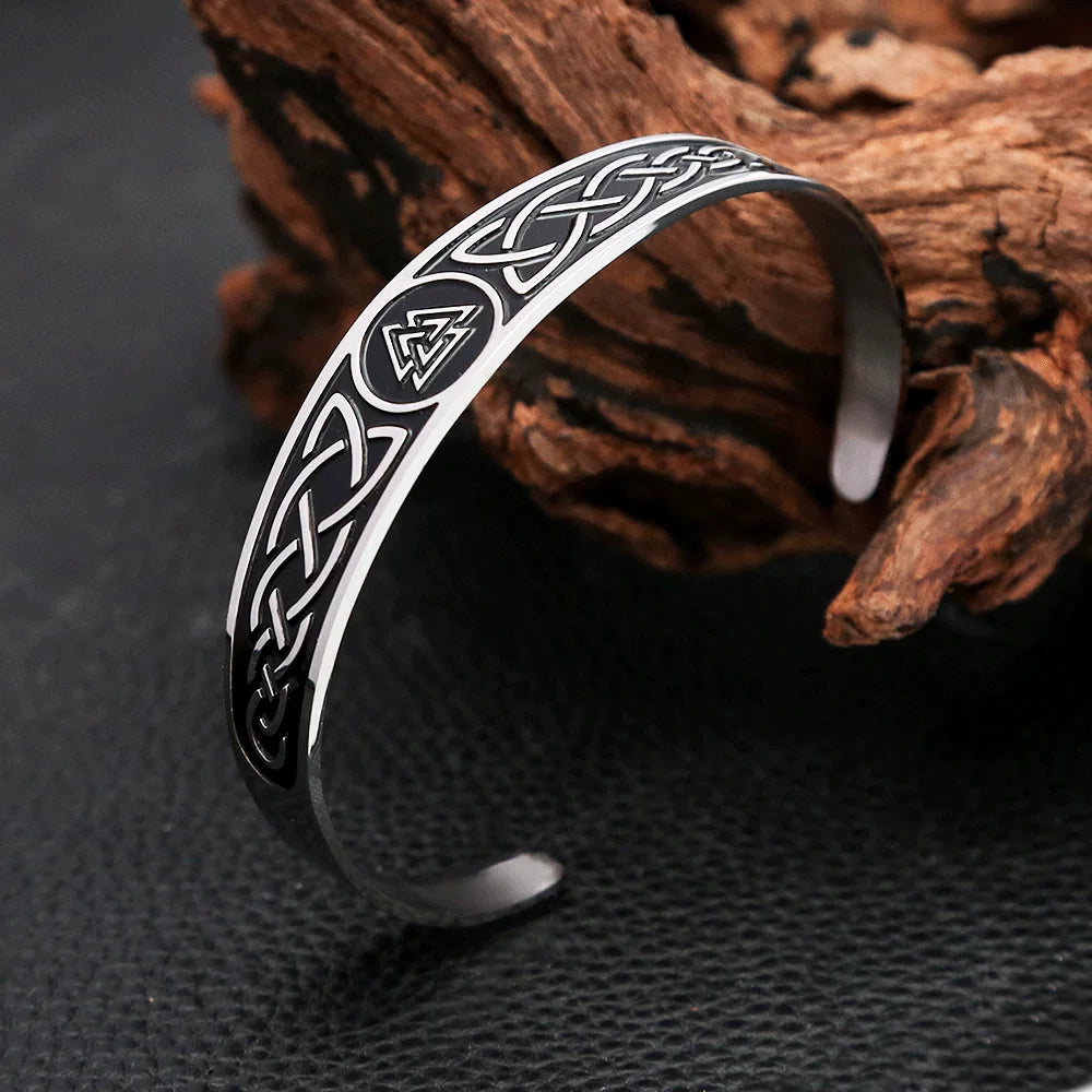 Valknut Celtic Bracelet — 316L Stainless Steel