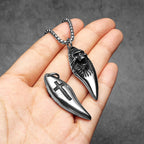 Cross Skull Pendant Necklace Stainless Steel