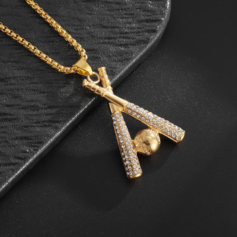 Hip Hop Rock Rapper Blessing Alphabet Pendant Necklace for Personality Men Fashion Street Trend Jewelry Accessories Gift