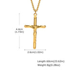 Stainless Steel Catholic Cross Necklace for Men,St. Benedict's Catholic Crucifix Pendant Necklace,Religion Gothic