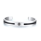 Viking Cuff Bangle Bracelet — Stainless Steel