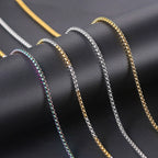 Box Chain Necklace Stainless Steel 3MM