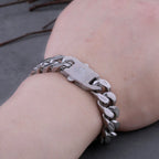 Original Cross Stainless Steel Cuban Bracelet Brushed Frosted Men and Women Couple Gift Faith Amulet