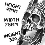 Horror Scream Skull Ring — Stainless Steel