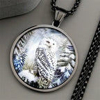 Owl Gold Pendant Necklace — Stainless Steel