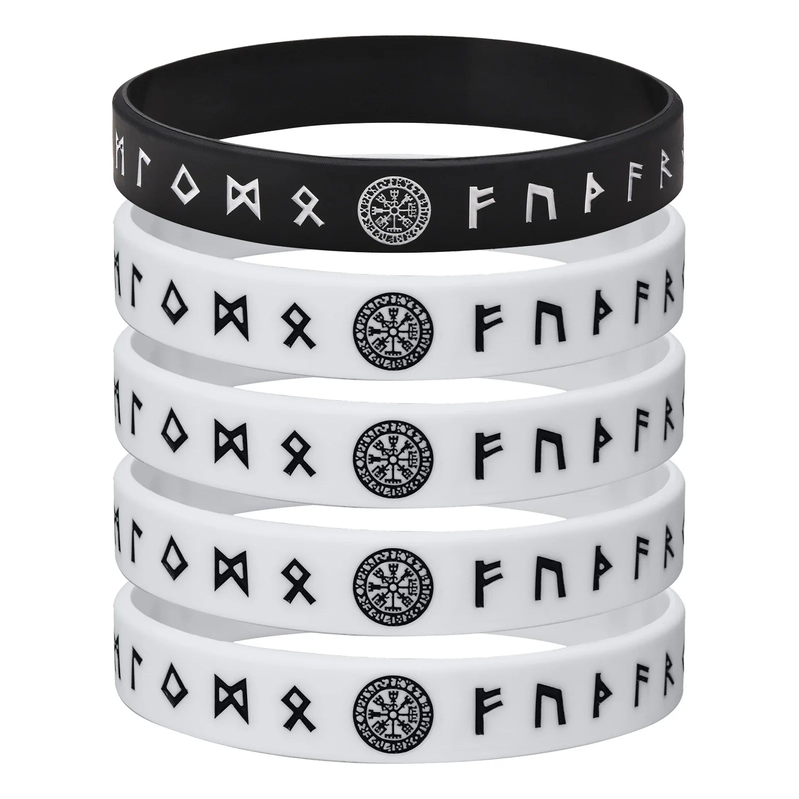 Viking Compass Silicone Bracelet 12mm