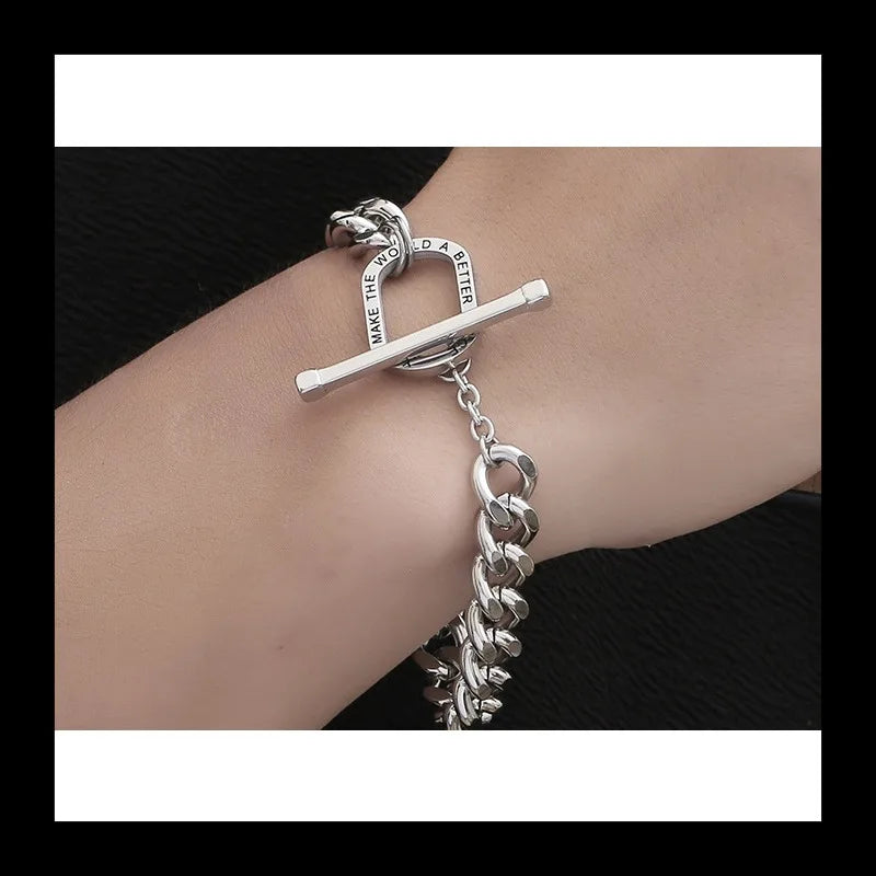 Emperor Chain Bracelet — Silver Stainless