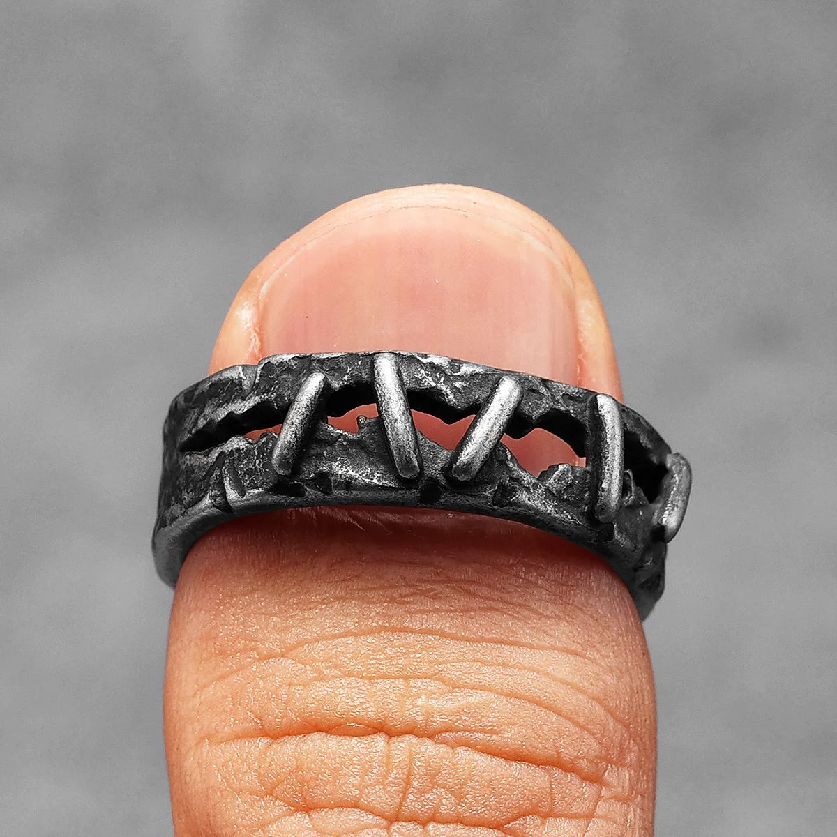 Suture Ring Stainless Steel Retro