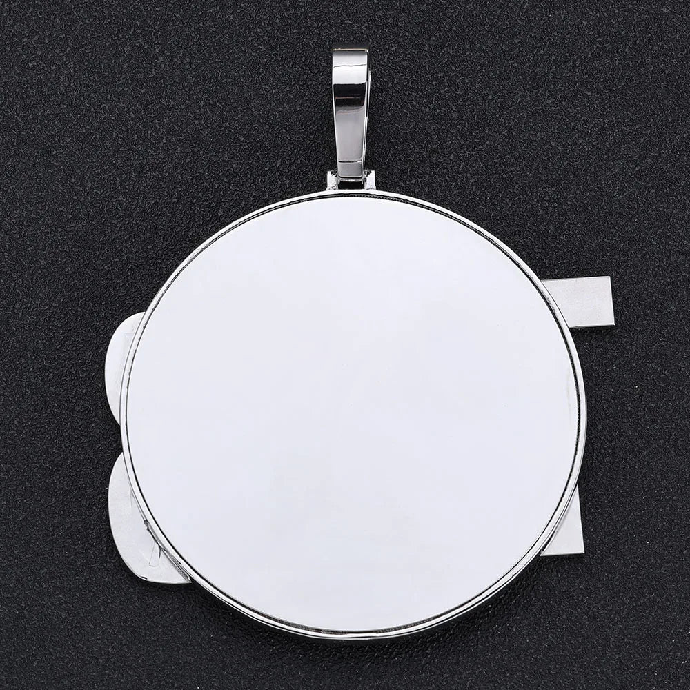 Iced Out Name Disc Pendant 80MM