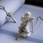 Cross Steel Pendant Rose Summer Earth Jumpy
