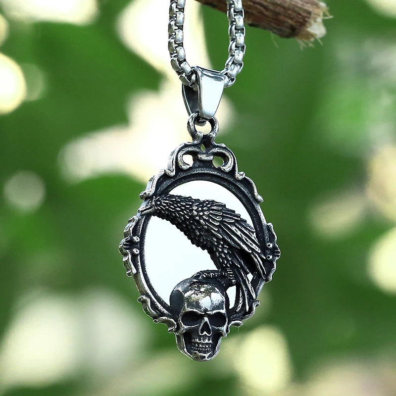 Gothic Satan Goat Stainless Steel Pendant Necklace
