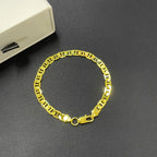 Luxury 24K 9999 Pure Gold real gold Men's and women's necklace 6MM Japanese chain 45cm 50cm 55cm 60cm