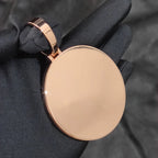 Iced Out Letter Pendant Rose Gold 60MM