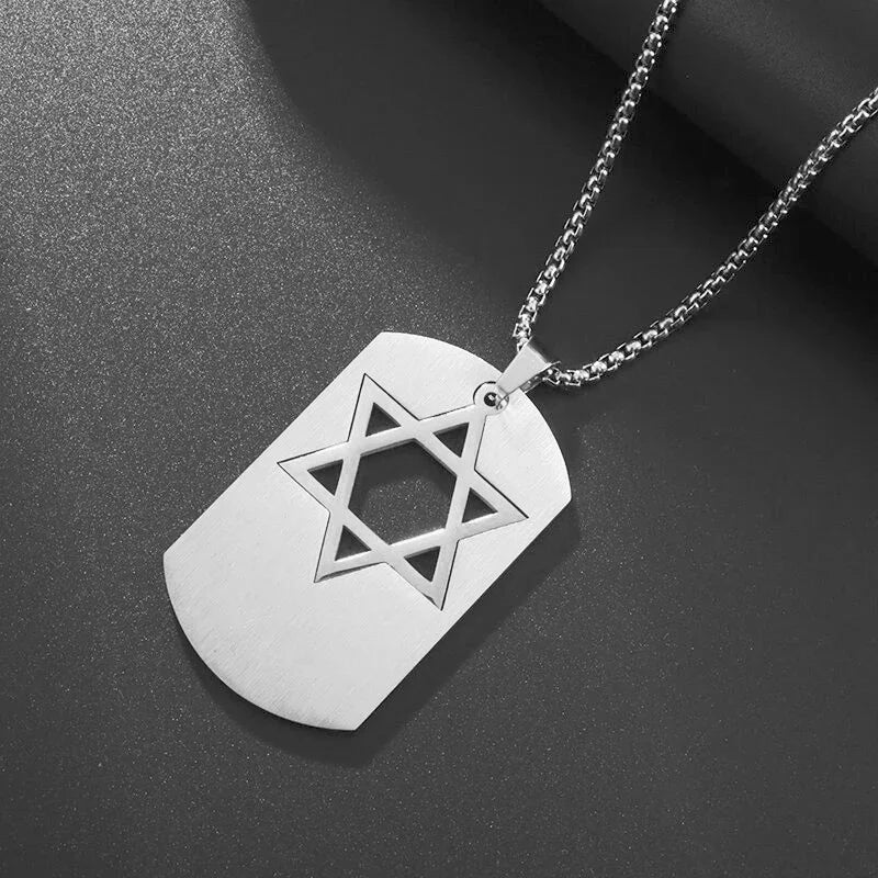 Hip Hop Military Style Stainless Steel Dog Tag Pendant Necklace for Men Women Gold Plated Personalized Id Card Name