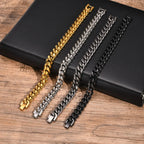 Cuban Miami Curb Chain Bracelet — Two-Tone