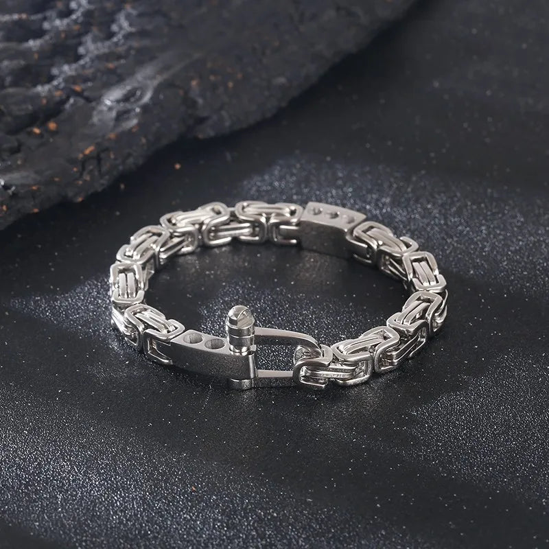 Byzantine Emperor Chain Bracelet — Stainless Steel 7mm