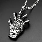 Evil Eye Steel Pendant Gothic Devil's Claws