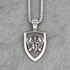 Trendy Charms Archangel Pendant for Men Women 316L Stainless Steel St Michael Necklace for Men Catholic Amulet Jewelry Gift